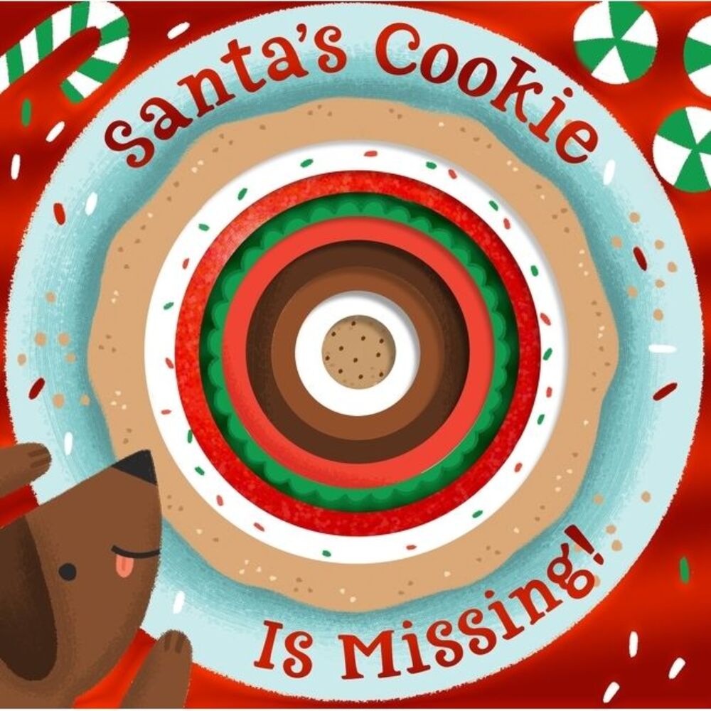 Santa's Cookie Is Missing!: Board Book with Die-Cut Reveals: A Christmas Holiday